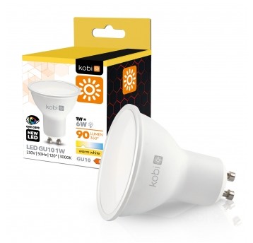 Żarówka LED GU10 1W 3000K Kobi