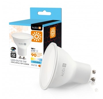 Żarówka LED GU10 1W 6000K Kobi