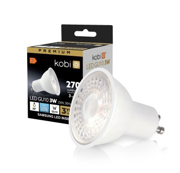 Żarówka LED GU10 3W 6200K Kobi Premium