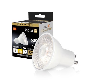 Żarówka LED GU10 7W 3000K Kobi Premium