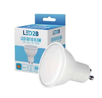 Żarówka LED GU10 8,5W 6500K LED2B