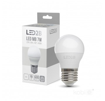 Żarówka LED MB 7W E27 4000K LED2B