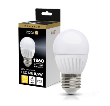 Żarówka LED MB 8,5W E27 3000K Kobi Premium
