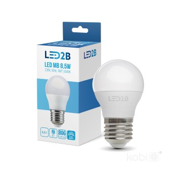 Żarówka LED MB 8,5W E27 6500K LED2B