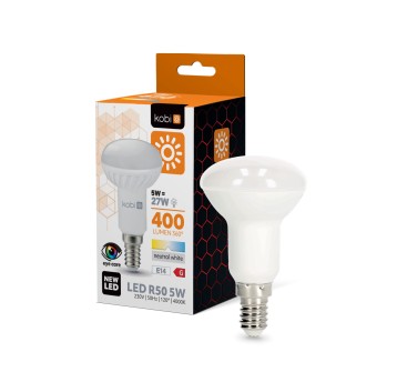 Żarówka LED R50 5W E14 4000K Kobi