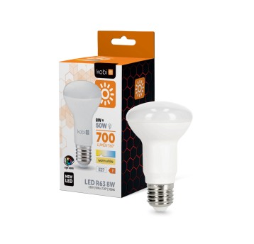 Żarówka LED R63 8W E27 3000K Kobi
