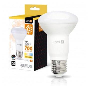 Żarówka LED R63 8W E27 3000K Kobi