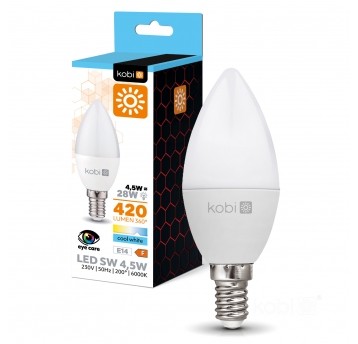 Żarówka LED SW 4,5W E14 6000K Kobi