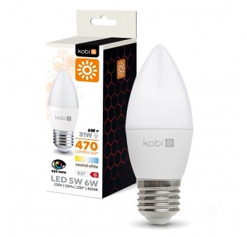 Żarówka LED SW 6W E27 4000K Kobi