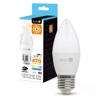 Żarówka LED SW 6W E27 6000K Kobi