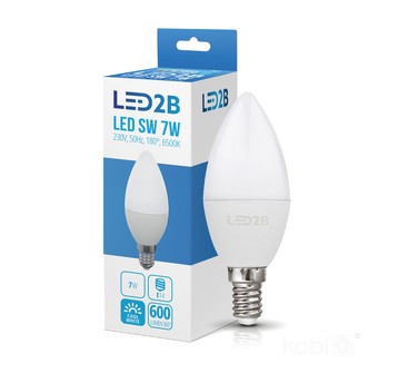 Żarówka LED SW 7W E14 6500K LED2B