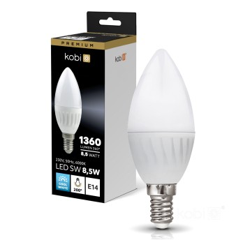 Żarówka LED SW 8,5W E14 6000K Kobi Premium