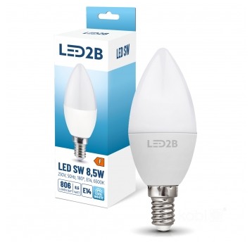 Żarówka LED SW 8,5W E14 6500K LED2B