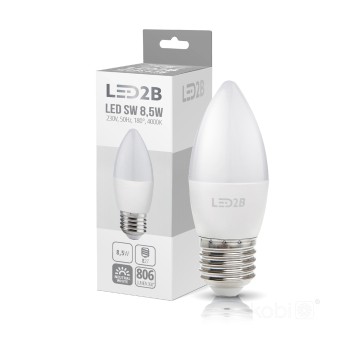 Żarówka LED SW 8,5W E27 4000K LED2B