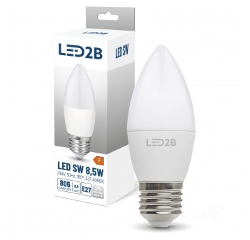 Żarówka LED SW 8,5W E27 4000K LED2B