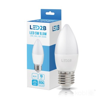 Żarówka LED SW 8,5W E27 6500K LED2B