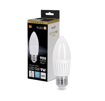 Żarówka LED SW 9W E27 6000K Kobi Premium