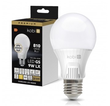 Żarówka z czujnikiem ruchu LED GS 9W E27 3000K LX Kobi Premium